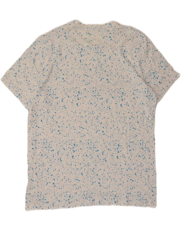 Camiseta gráfica masculina Nike grande algodão manchado branco