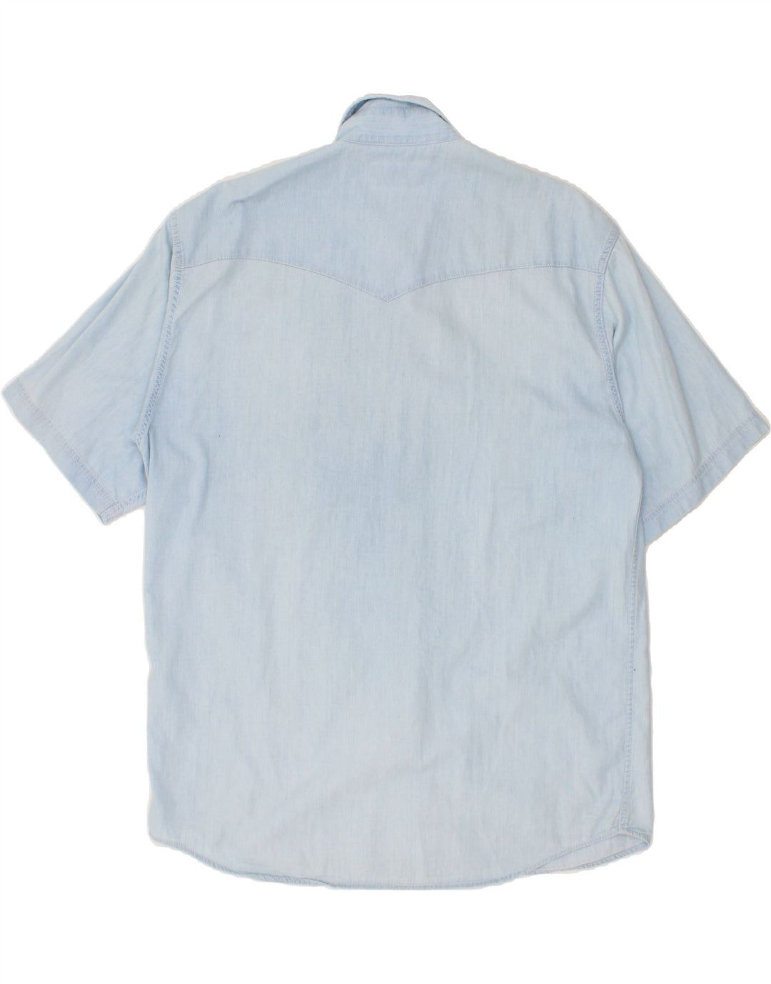 MUSTANG Mens Short Sleeve Shirt Medium Blue Vintage Mustang and Second-Hand Mustang from Messina Hembry 
