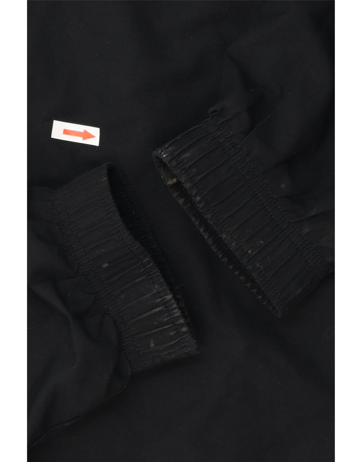 Nike Mens Tracksuit Top Jacket UK 38/40 Médio Preto Poliéster