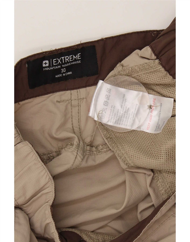 Calça cargo feminina reta Mountain Warehouse W30 L31 nylon bege