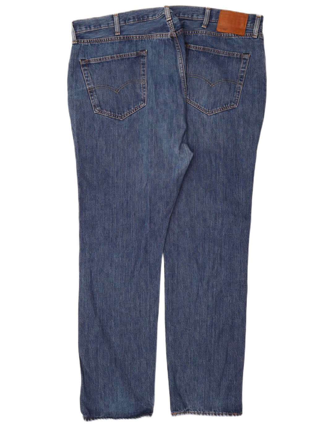 Levi's Masculino 501 Straight Jeans W44 L34 Azul Algodão