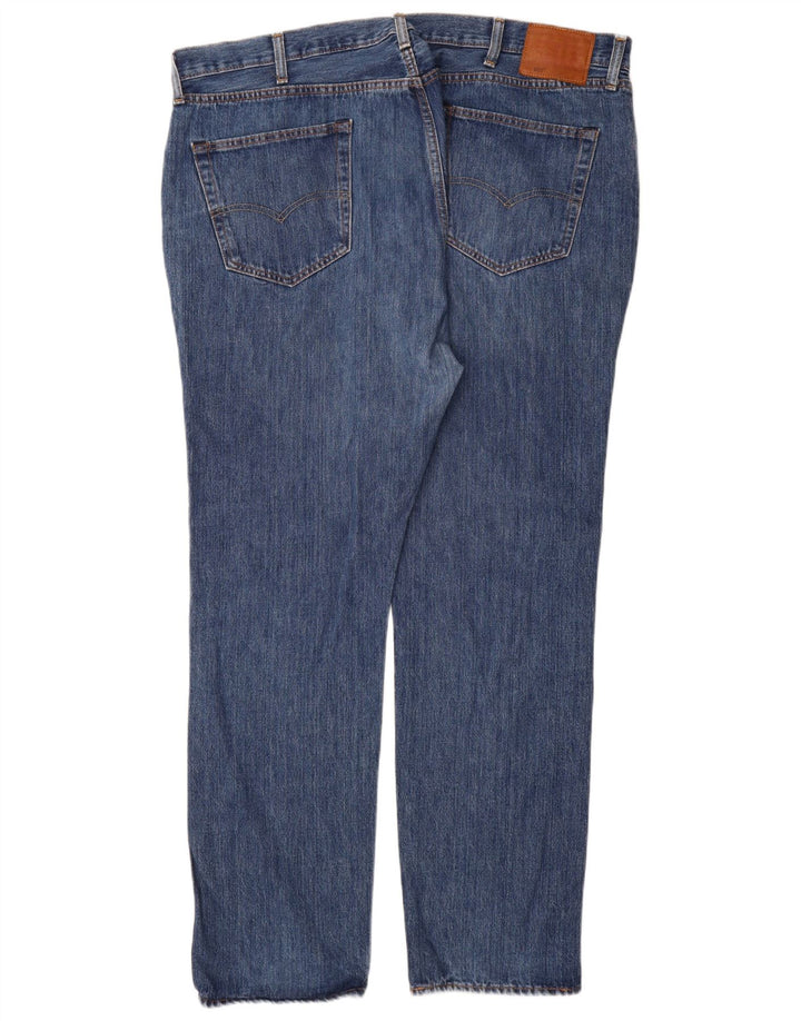 Levi's Masculino 501 Straight Jeans W44 L34 Azul Algodão