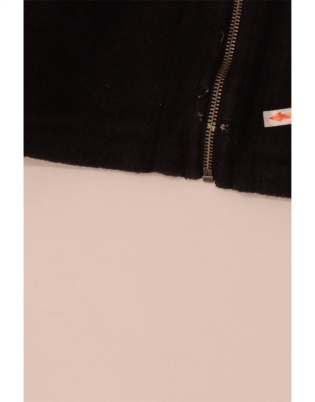 Suéter feminino com capuz e zíper Fat Face UK 14 algodão preto médio