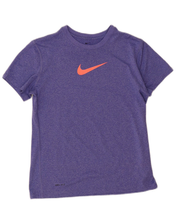 Camiseta Nike Girls Dri Fit Graphic Top 13-14 Anos XL Roxo Salpicado