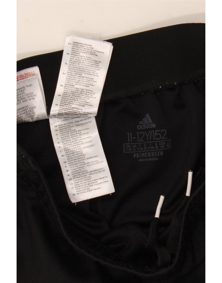 Calças de treino Adidas meninos 11-12 anos poliéster preto