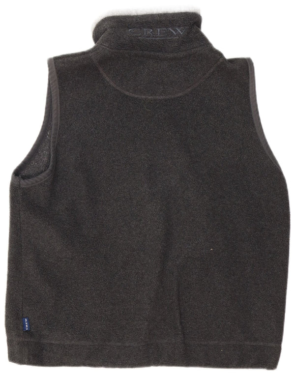 CREW CLOTHING Mens Fleece Gilet UK 36 Pequeno Poliéster Cinza