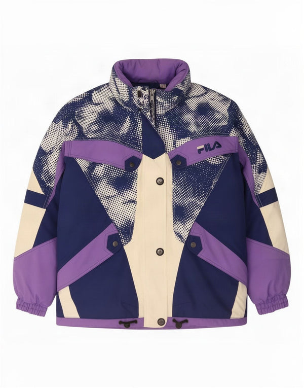 Jaqueta de esqui feminina Fila Oversized IT 42 Medium Multicolor Colorblock