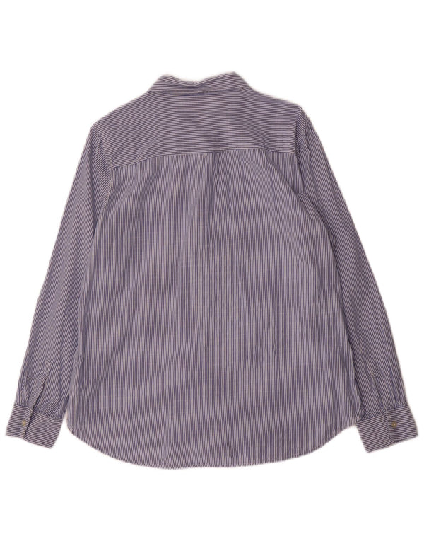 Camisa feminina Gap tamanho 16 grande algodão listrado azul