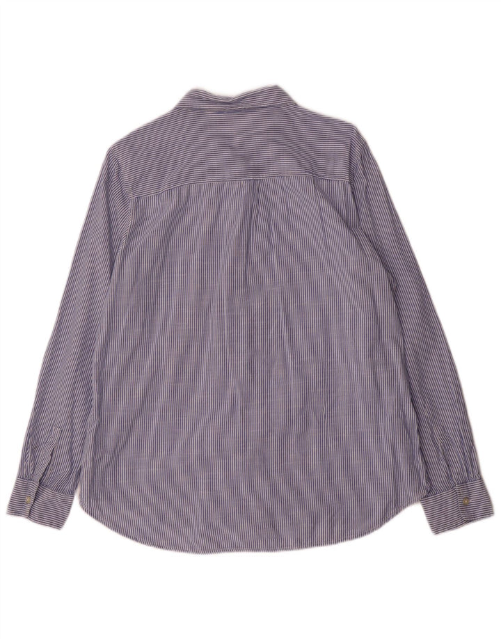 Camisa feminina Gap tamanho 16 grande algodão listrado azul