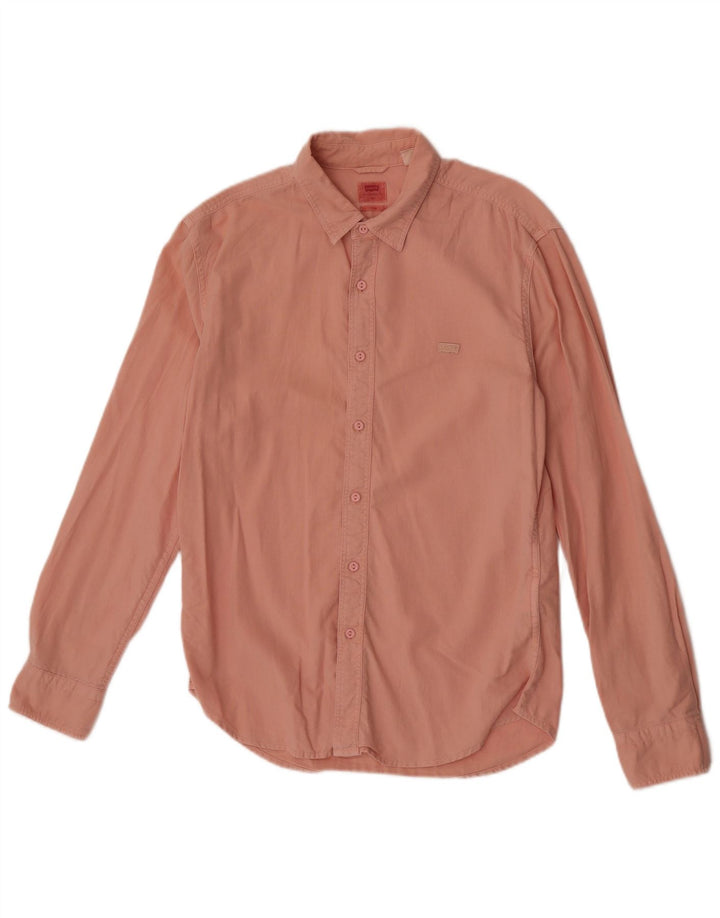 Camisa Levi's Masculina Slim Fit Médio Algodão Rosa