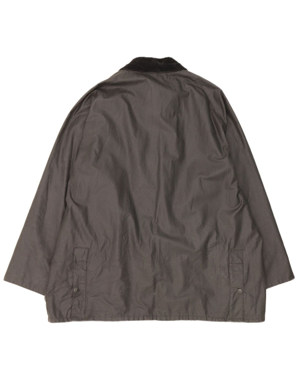Jaqueta masculina de algodão encerado Polbot UK 42 XL preta