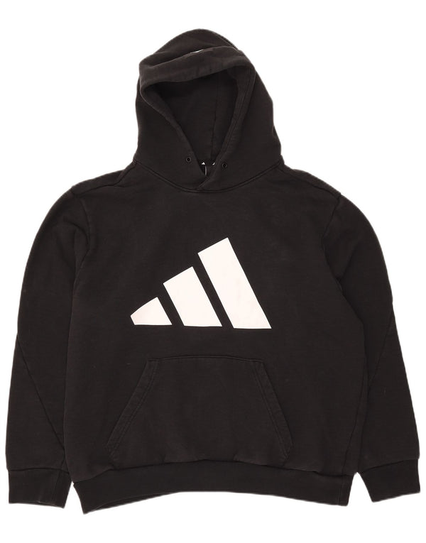 Adidas masculino gráfico moletom com capuz XL preto algodão