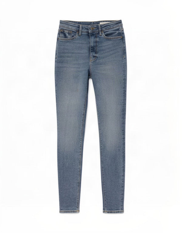 Zara Jeans Skinny Feminino UE 38 Pequeno W28 L28 Azul Algodão