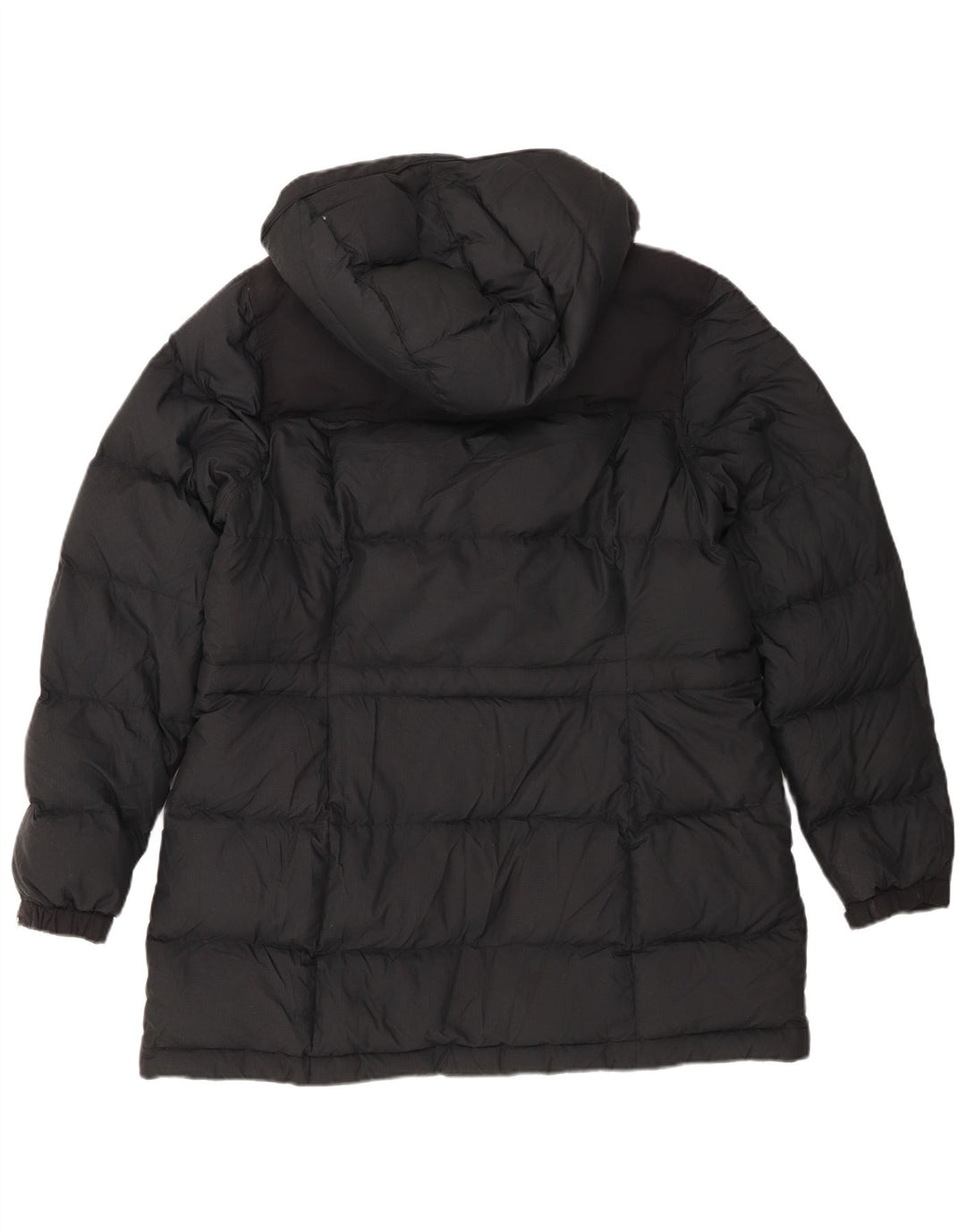 Jaqueta feminina acolchoada com capuz L.L.Bean UK 16 poliéster cinza grande