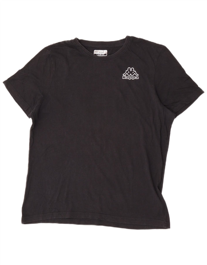 Camiseta gráfica masculina Kappa Top grande preto