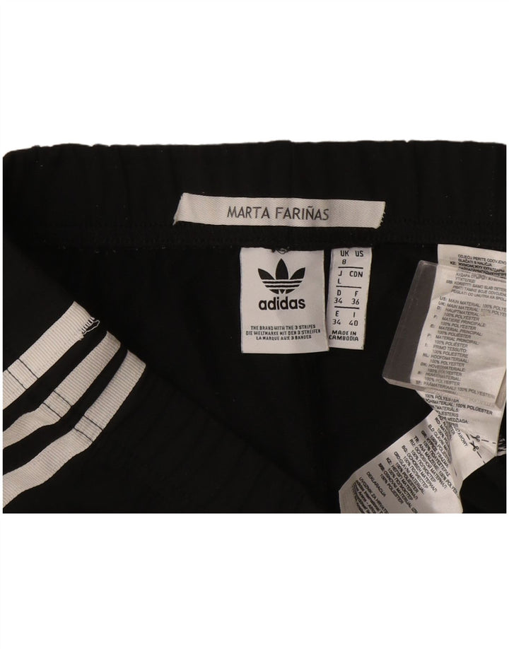 Shorts esportivos femininos Adidas UK 8 pequeno poliéster preto