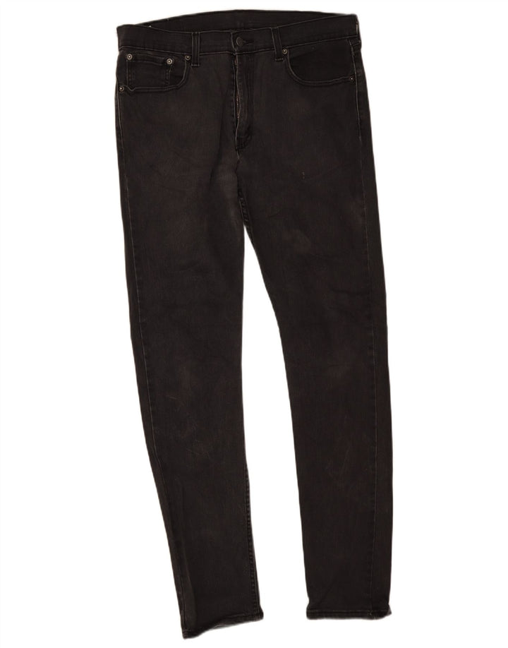 Calça jeans masculina Levi's 512 Slim Tapered W33 L34 cinza algodão