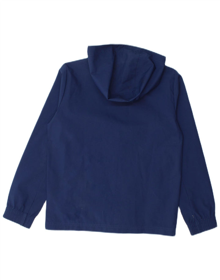 Jaqueta de chuva com capuz Adidas meninos 9-10 anos azul marinho poliéster
