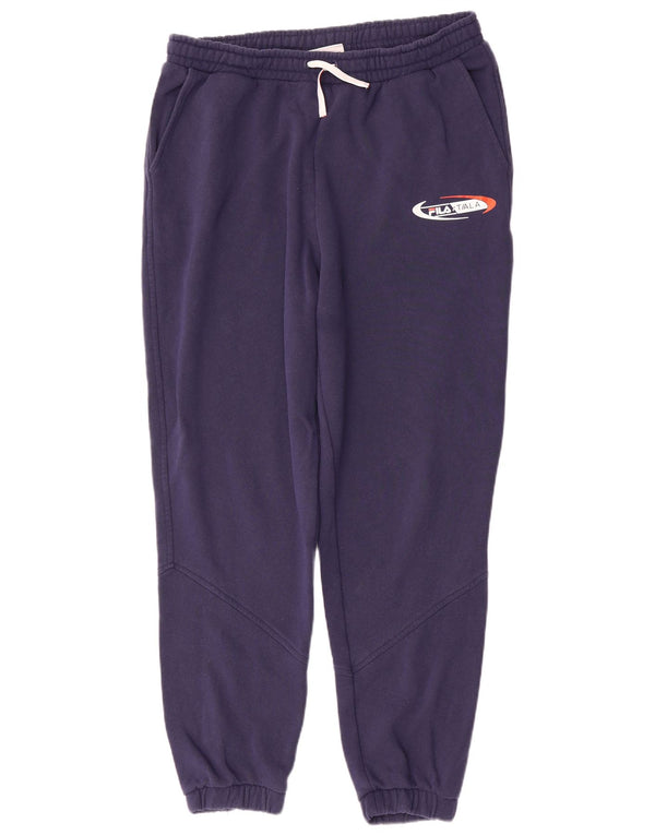 Calça de treino Fila masculina Tiala Graphic Joggers médio azul marinho algodão