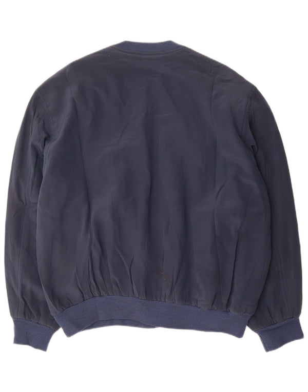 Suéter cardigã masculino PANCALDI 2XL azul marinho Argyle/seda diamante