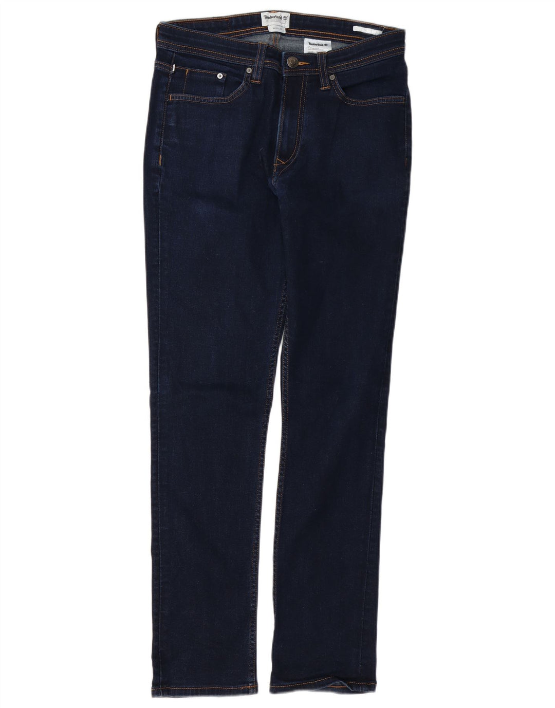 Timberland Mens Slim Jeans W30 L32 Azul Marinho Algodão