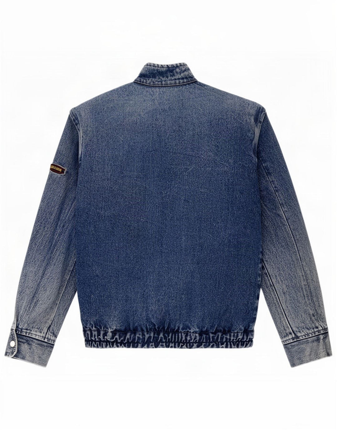 Jaqueta jeans masculina vintage UK 38 azul médio