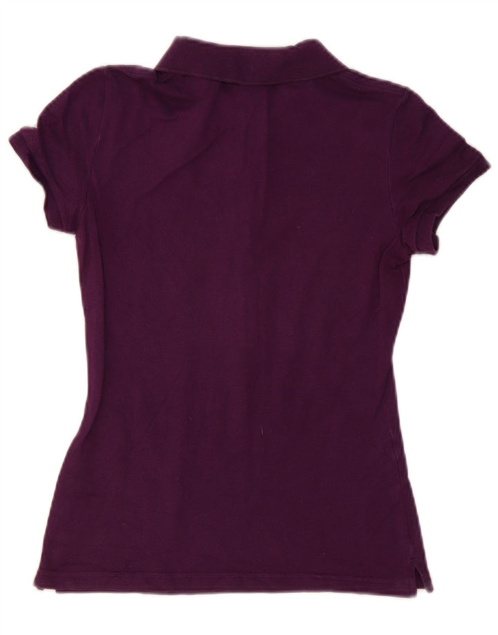 Camisa polo feminina Lacoste tamanho 36 pequeno algodão roxo
