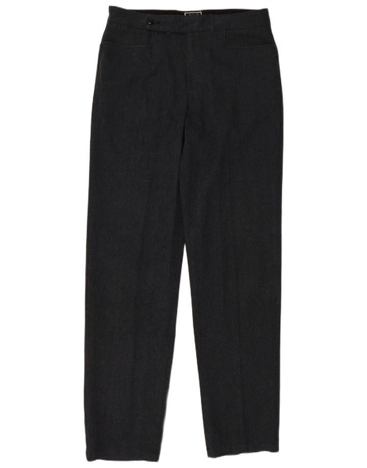 Calça masculina de terno reto Avirex W33 L35 algodão cinza