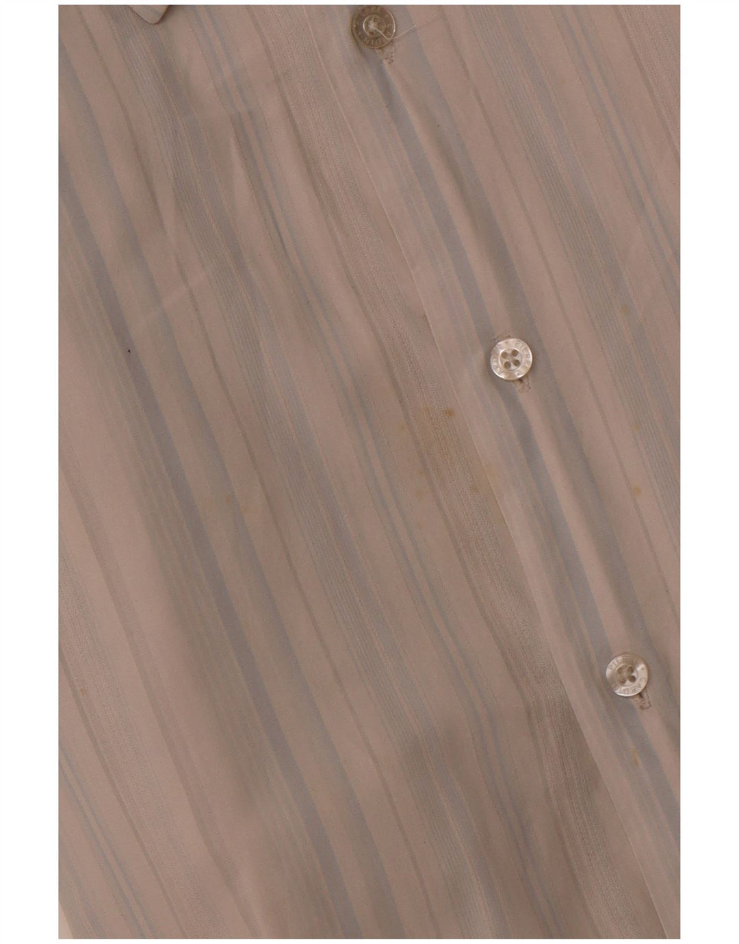 PIERRE CARDIN Camisa masculina de manga curta 2XL algodão listrado azul