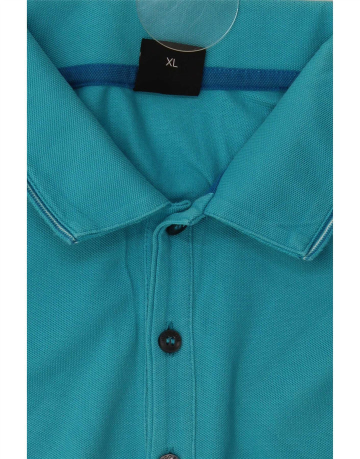 Camisa polo masculina Hugo Boss Regular Fit XL algodão azul