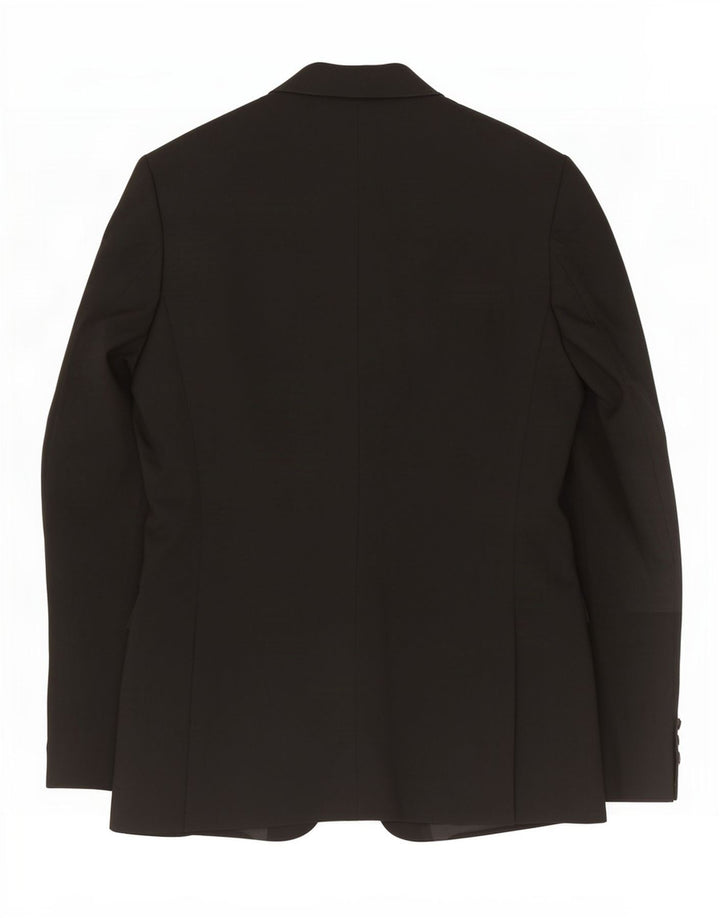 Jaqueta blazer masculina John Lewis com 2 botões Reino Unido 40 grande poliéster preto