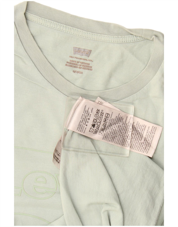 Camiseta feminina gráfica Levi's Top UK 10 pequena cáqui