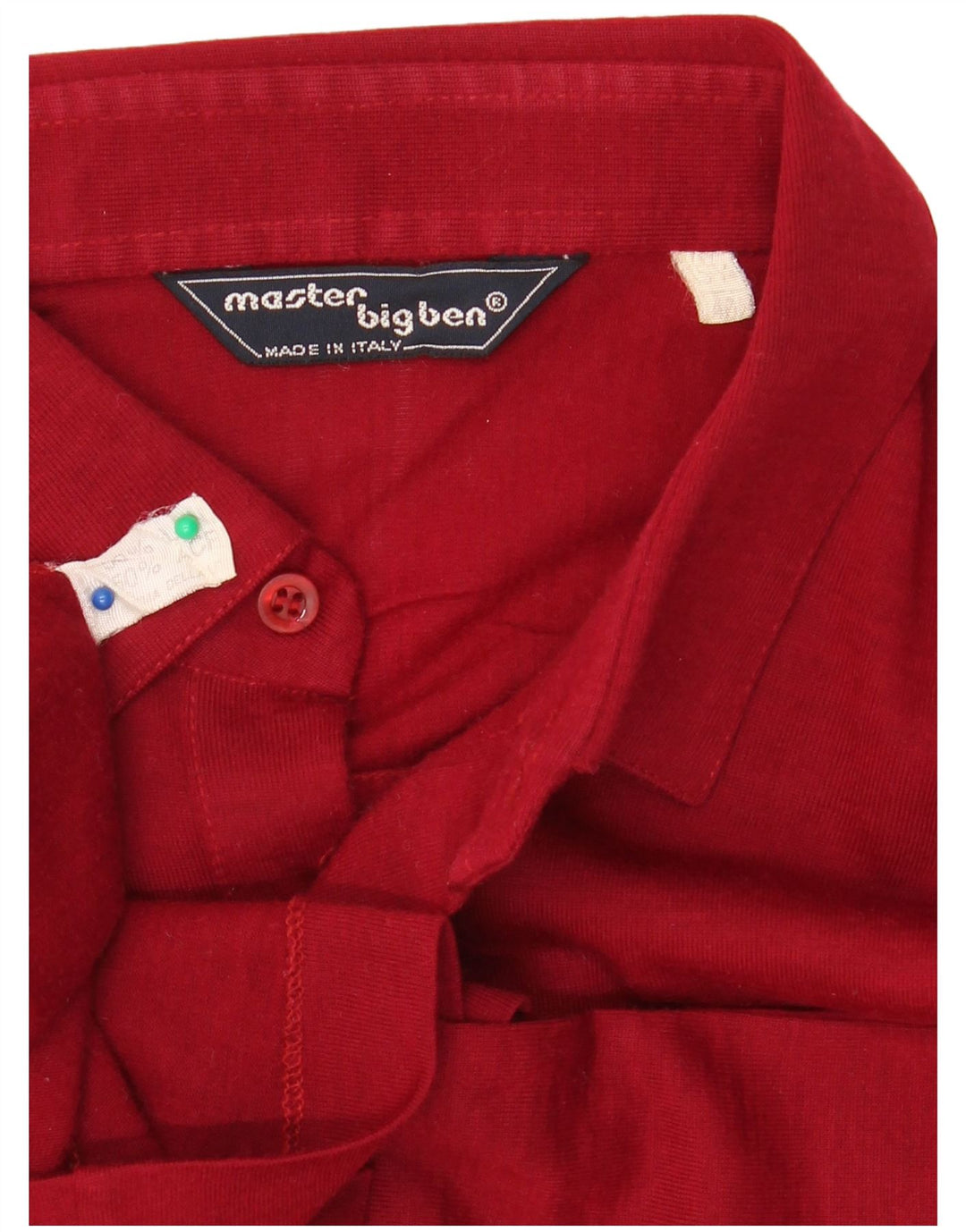 Camisa pulôver masculina VINTAGE tamanho 40 15 1/2 lã virgem vermelha média