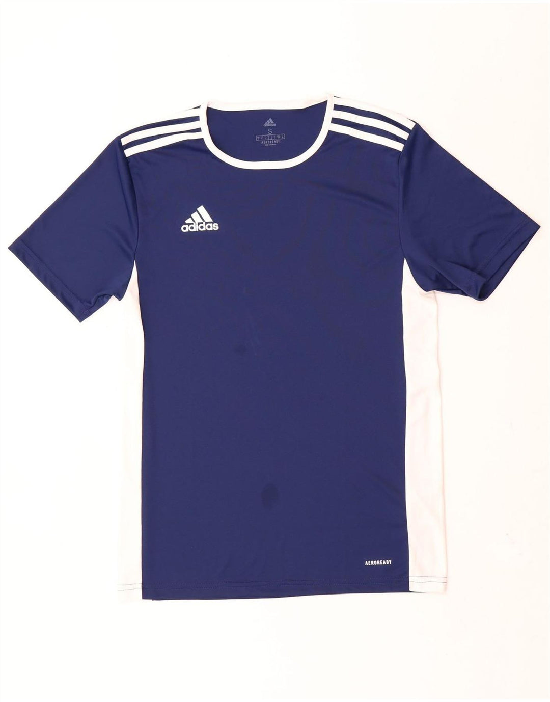 Adidas Mens Aeroready Camiseta Top Pequeno Azul Marinho Colourblock Poliéster