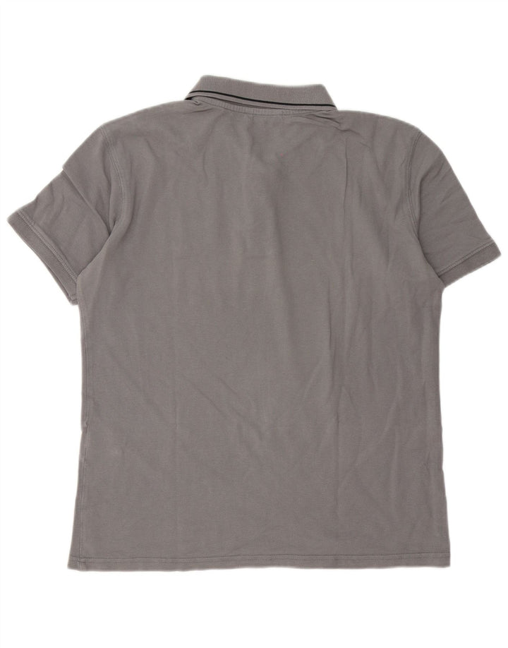 Camisa polo masculina Carrera Regular Fit algodão cinza médio