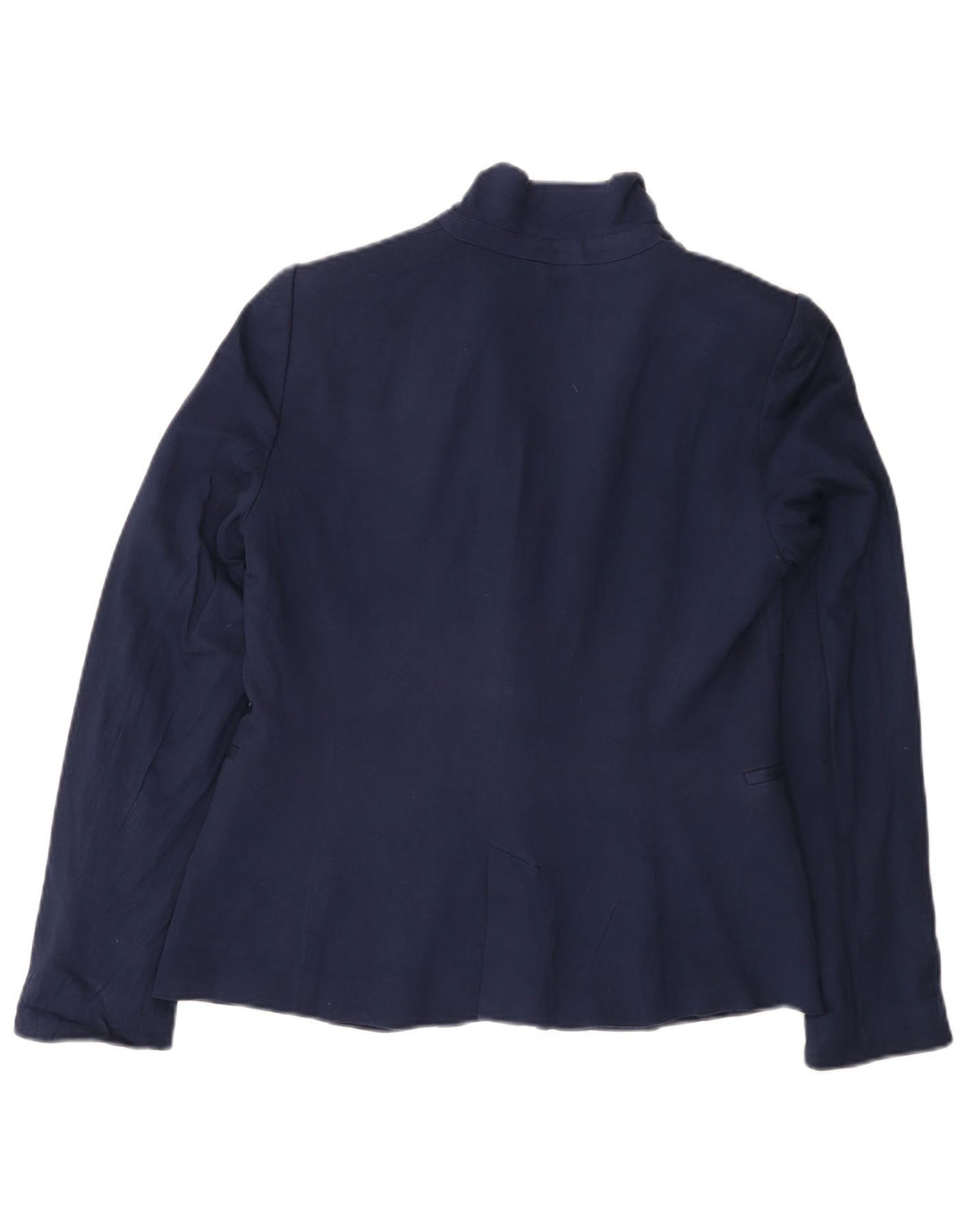 Jaqueta blazer feminina Zara com 1 botão Reino Unido 14 grande azul marinho