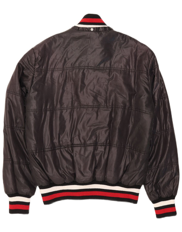 Jaqueta acolchoada masculina Jonk 46 UK 44 2XL poliéster colorblock preto