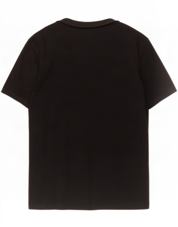 Nike Mens Camiseta Top Médio Algodão Preto