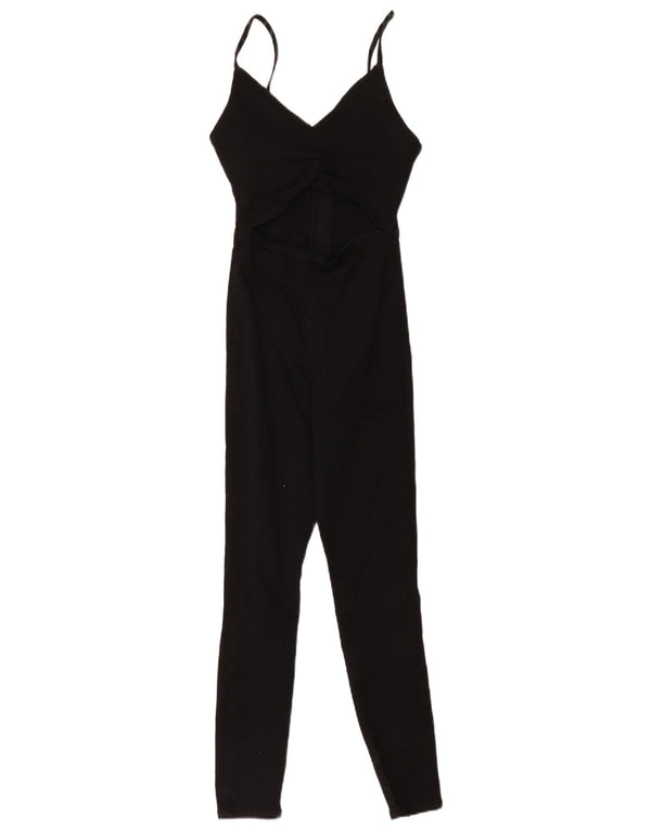 Macacão feminino sem mangas Topshop UK 6 XS algodão preto