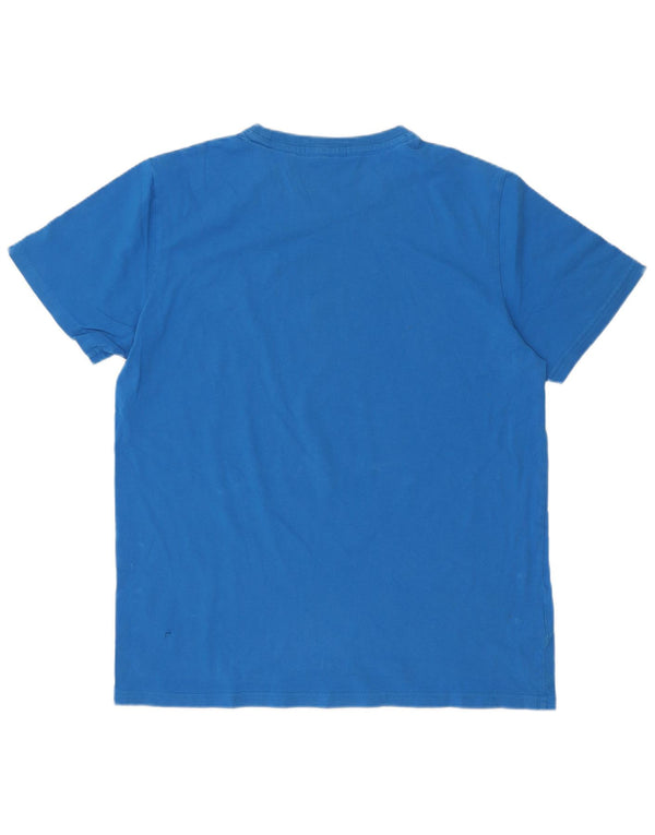 Fred Perry Mens T-Shirt Top Large Blue