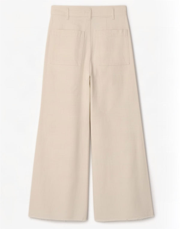 Zara Jeans feminino The Marine High Rise Straight EU 34 2XS W24 L27 Branco