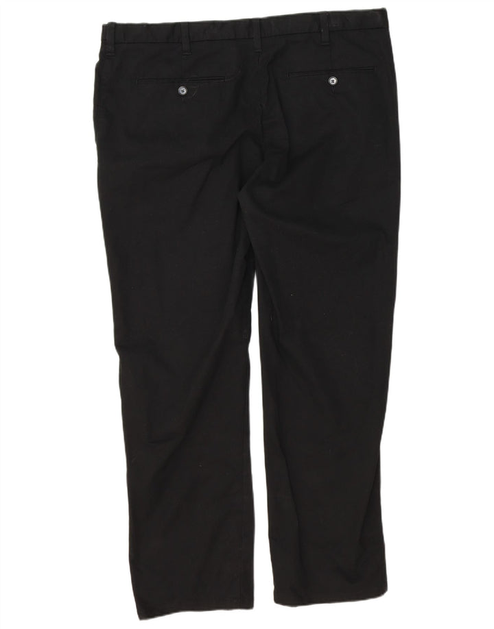 Calça Chino Masculina Marks & Spencer Regular Fit W38 L29 Algodão Preto