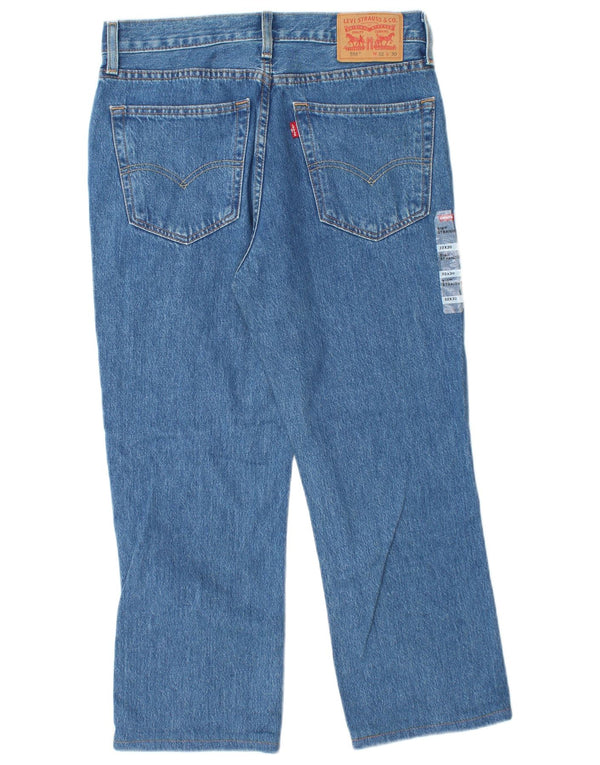 Levi's Masculino 516 Cropped Straight Jeans W32 L25 Azul Algodão