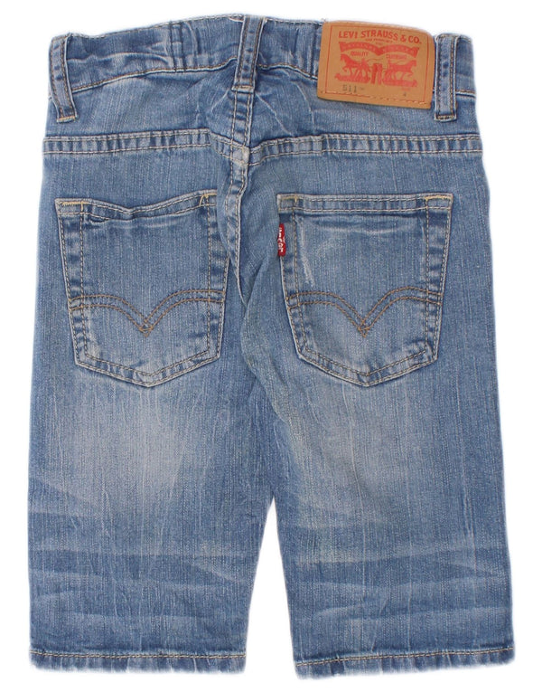 Shorts jeans Levi's Boys 511 Slim Fit 3-4 anos W20 azul algodão