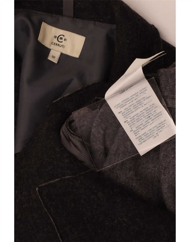 Jaqueta Blazer Feminina Cerruti 1881 com 3 Botões IT 50 XL Lã Cinza