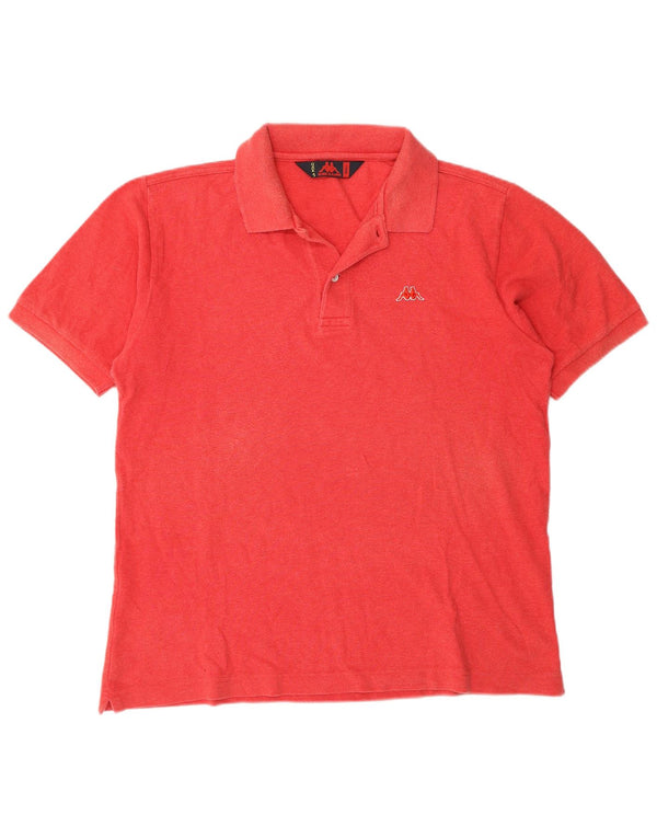 Camisa polo masculina Kappa pequena algodão vermelho