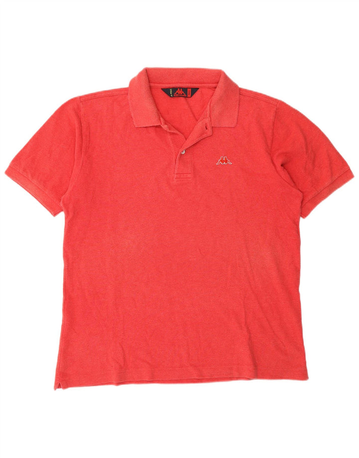 Camisa polo masculina Kappa pequena algodão vermelho
