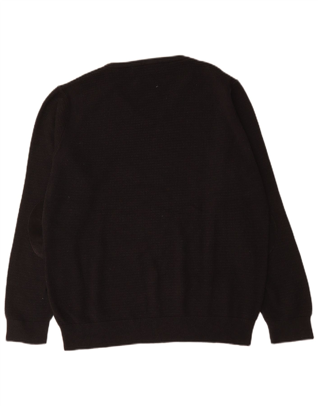 Suéter masculino Zara com decote em V grande algodão preto