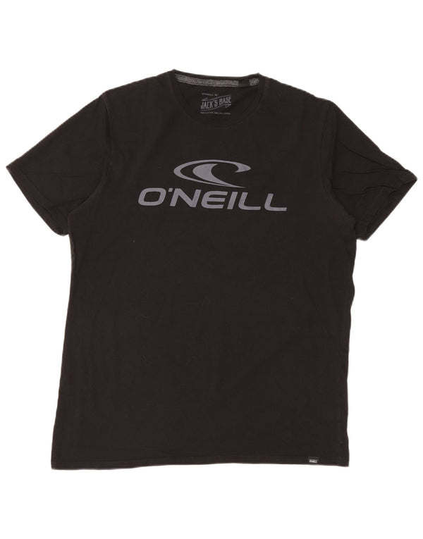 Camiseta gráfica masculina O'Neill Top médio algodão preto