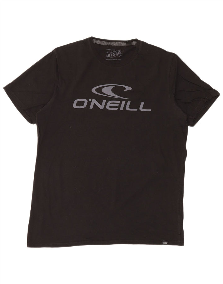 Camiseta gráfica masculina O'Neill Top médio algodão preto